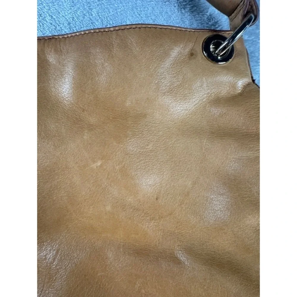 Mark & Graham Hobo Bag Womens Large Camel Tan Leather Slouchy Shoulder Tote